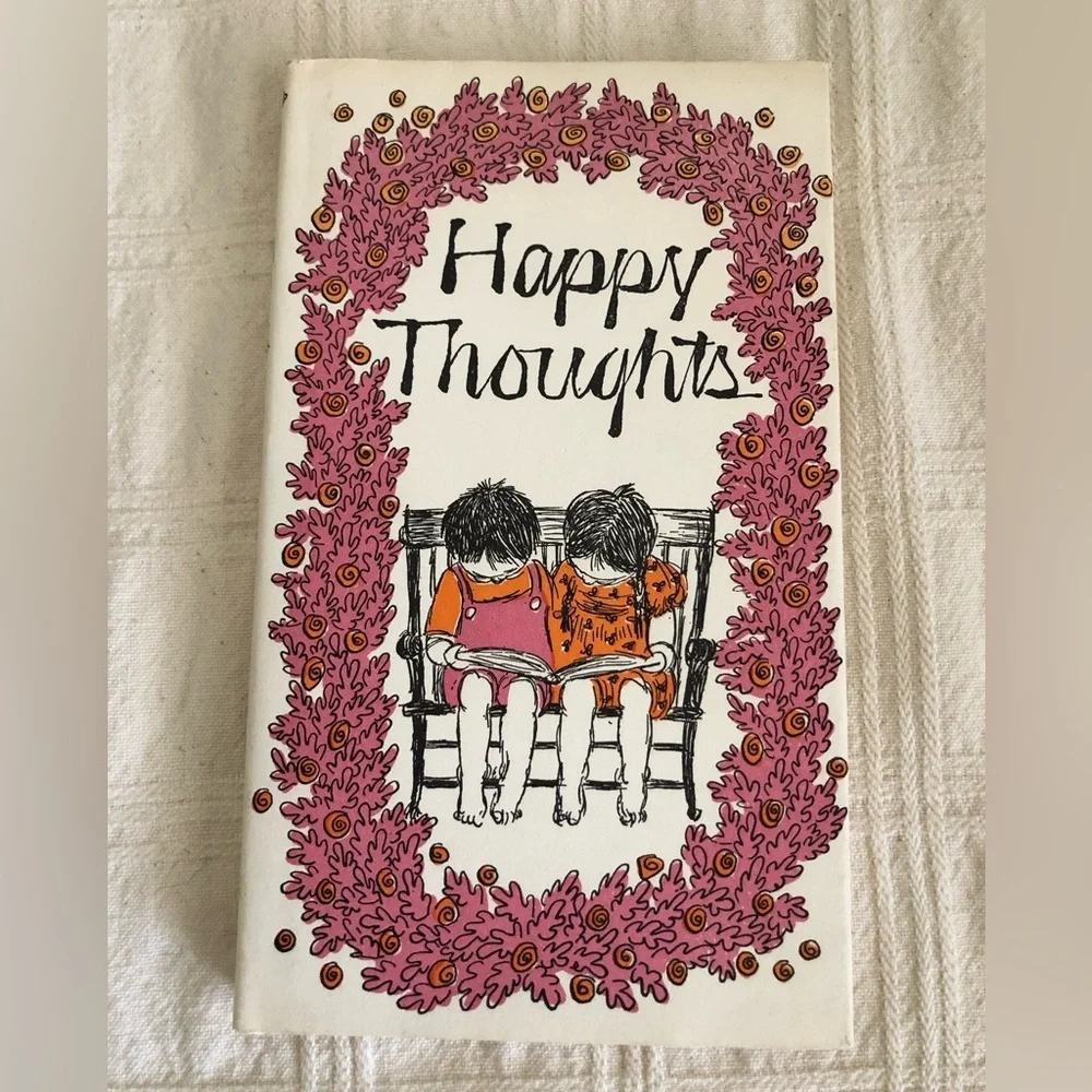 vtg Happy Thoughts Book 1970